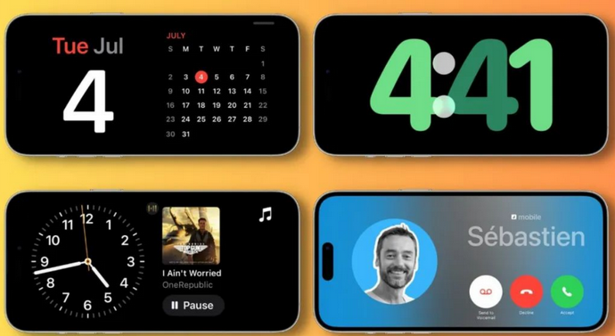 中兴镇苹果手机维修分享iOS17横屏充电待机显示有什么好处 