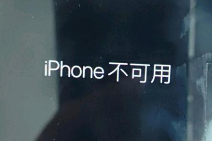 中兴镇苹果服务网点分享锁屏界面显示“iPhone 不可用”如何解决 