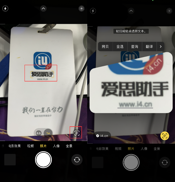 中兴镇苹果手机维修分享升级iOS 16后如何通过相机翻译文本 